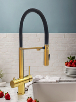 Смеситель для кухни с гибким изливом AltroBagno Flusso 050202 BG