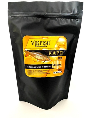 Прикормка VIKFISH Special  Летняя (Карп мёд) 800гр.