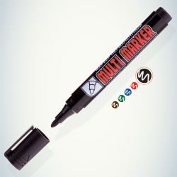002676 Crown Маркер перманентный MULTI MARKER, ЧЕРНЫЙ пулевидный 3мм (CPM-800)