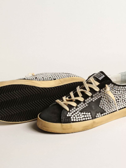 Super Star LTD with Swarovski crystals and black leather star