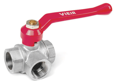 Кран шаровой трехходовой 1/2 ViEiR (64/8шт)