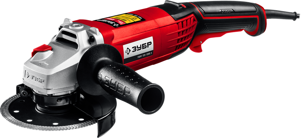 Углошлифовальная машина УШМ ЗУБР УШМ-125-1205 Э 1100Вт 125мм диск регул.оборотов