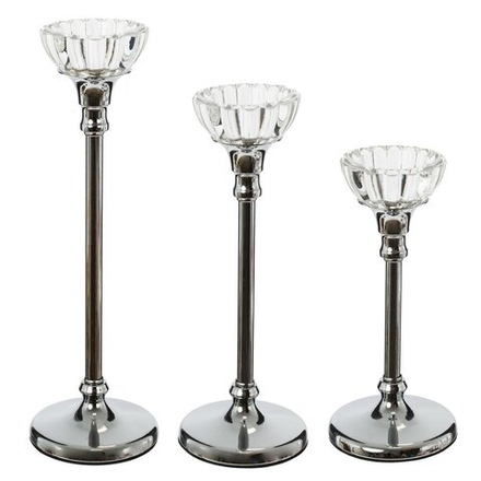 GAEM Набор из 3-х подсвечников, L20,5 W11 H33/27,5 см
