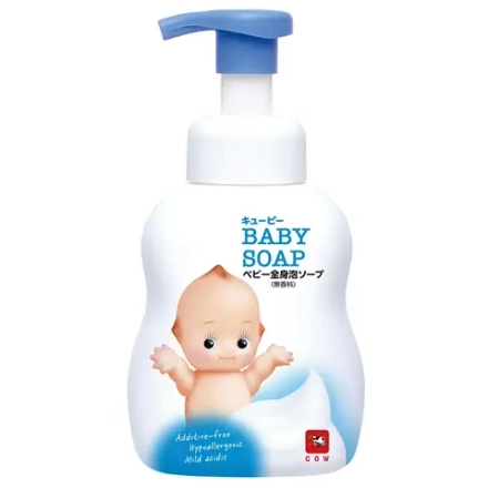 Мыло детское жидкое для тела с увлажняющим эффектом COW BRAND "Kewpie" без аромата 400мл