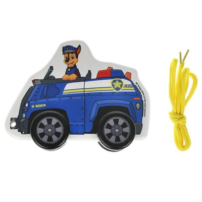 Каталка Буратино, Щенячий патруль Гонщик, 12 см, дерево, PAWPET-12