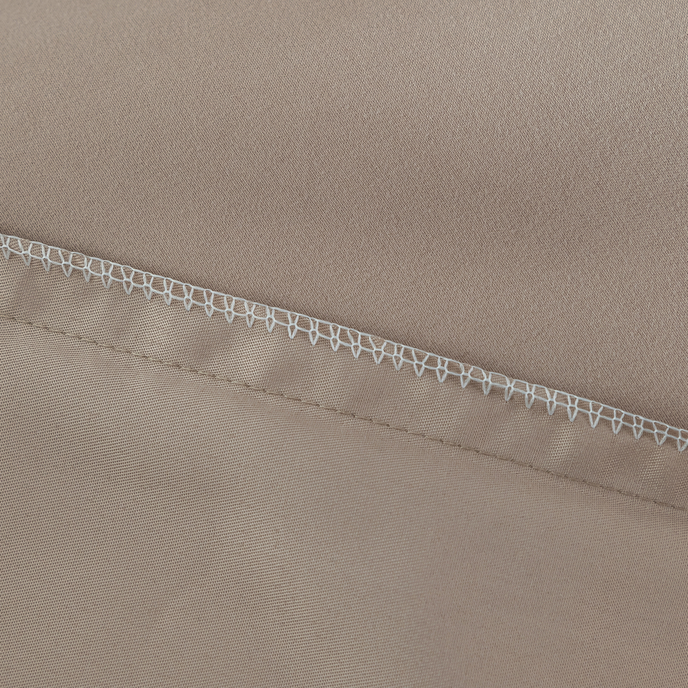 Комплект постельного белья Однотонный Сатин Вышивка на резинке CHR028