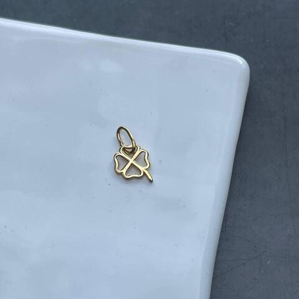 подвес клевер (позолота)