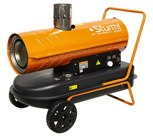 Дизельная тепловая пушка STURM DKH20CH 20кВт, 560м3/час,бак 33л,колеса