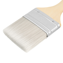 Кисть плоская для лаков "Евро" 2.5", искусственная щетина, деревянная ручка MTX