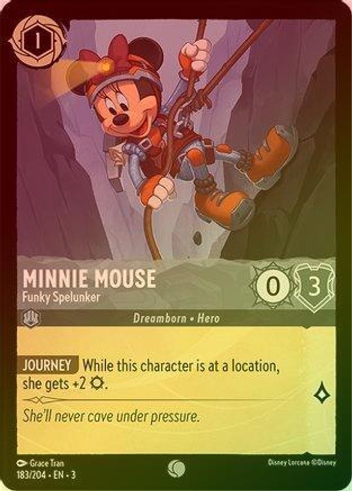 Minnie Mouse (Funky Spelunker) - 183/204 - Обычная (Foil)