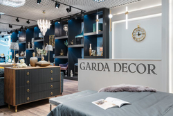 Комод с выдвижными ящиками 91x50x120см Garda Decor серый с коричневым