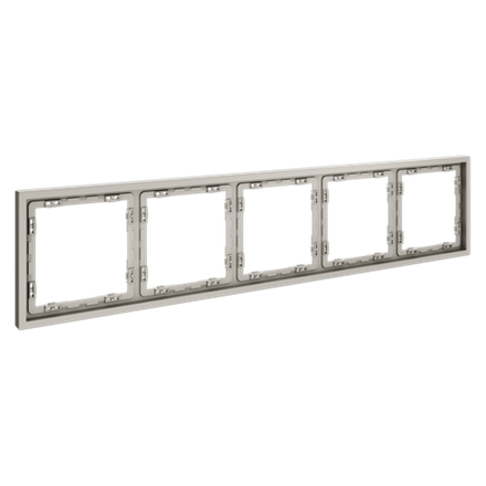 Рамка пластиковая VOLTUM S70 на 5 постов, (кашемир)