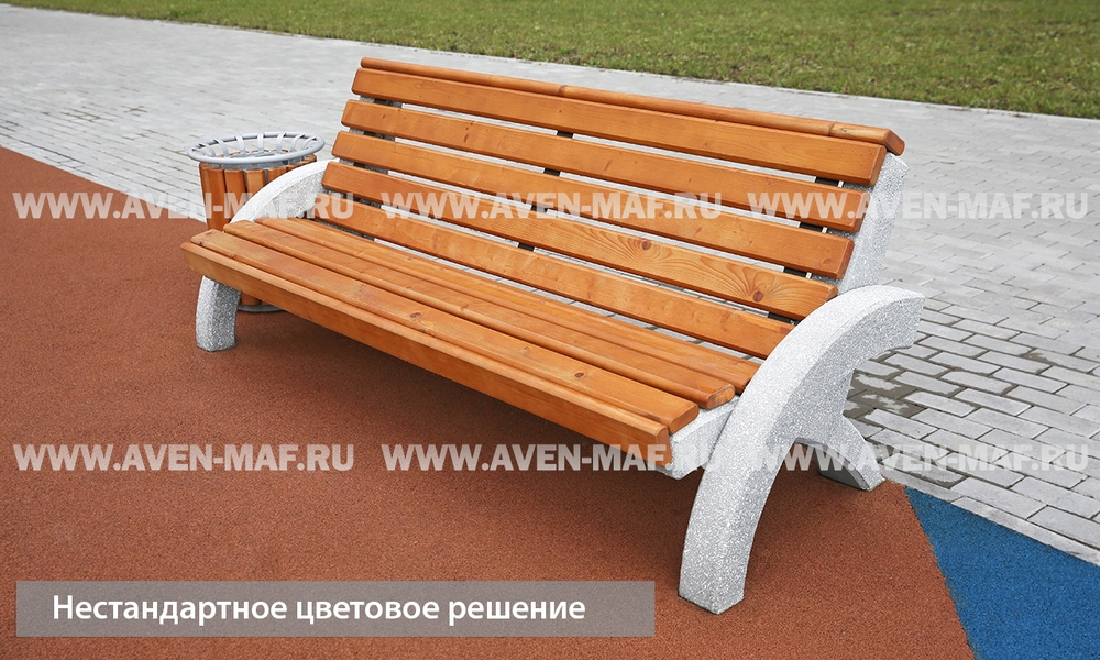 Скамейка на бетонном основании