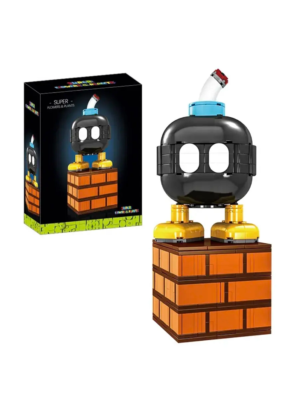 Конструктор Марио Бомбардировщик Боб-омб 494 детали