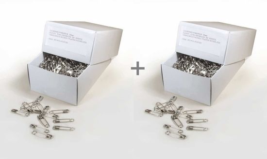 Комплект английских булавок 28 мм + 38 мм (2000 шт.)