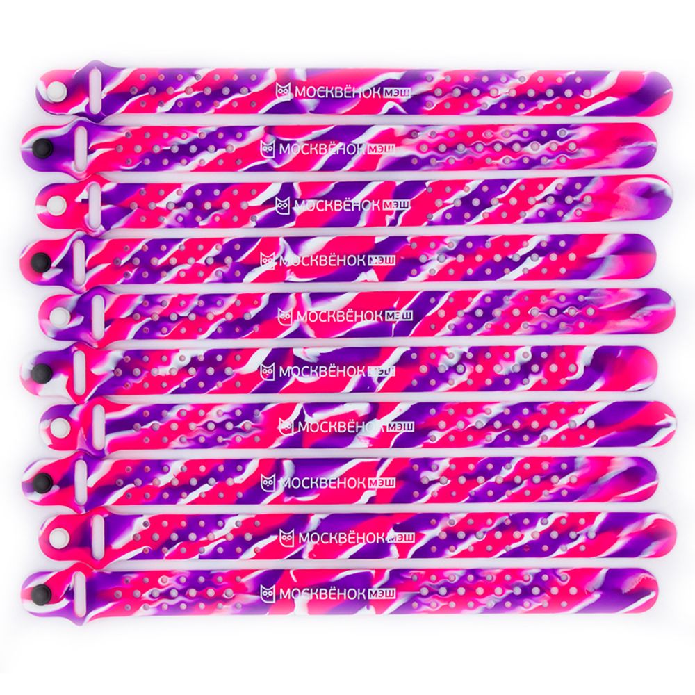 Браслет Москвёнок ACTIVE ягодный (проход + питание)