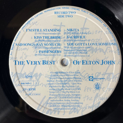 Винтажная виниловая пластинка LP Elton John, The Very Best Of Elton John (Нидерланды 1990)