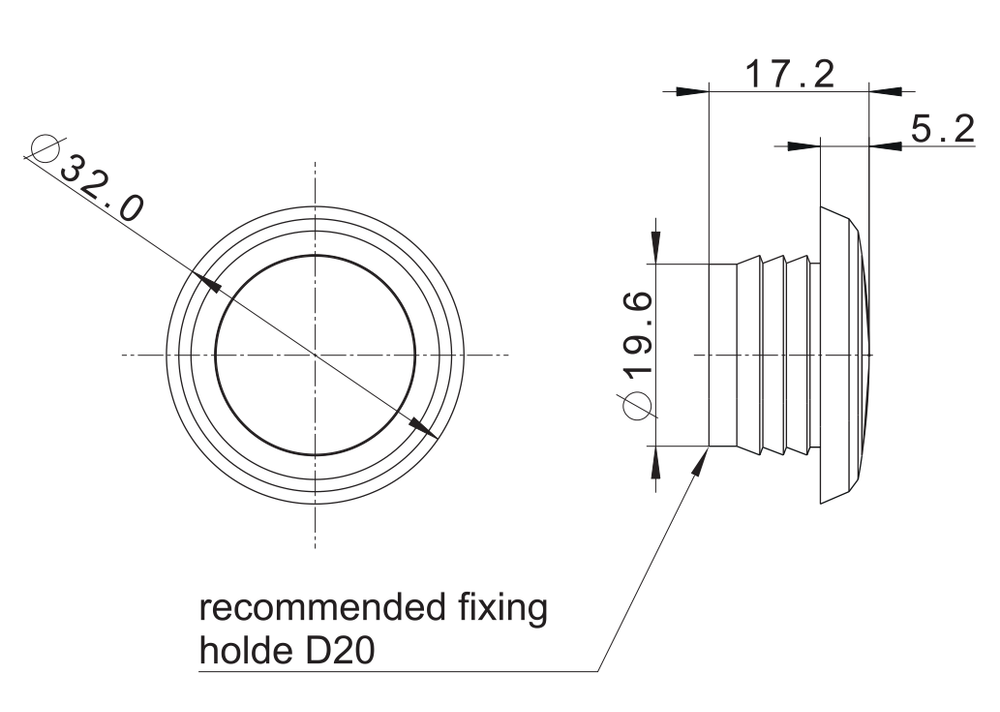 Фонарь габаритный Fristom FT-074 B LED Белый