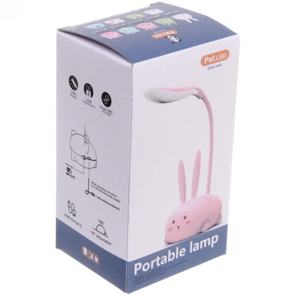 Светильник настольный «Marmalade-Олененок» LED 28,5*9,2*6,8см USB 5v 3w, Белый