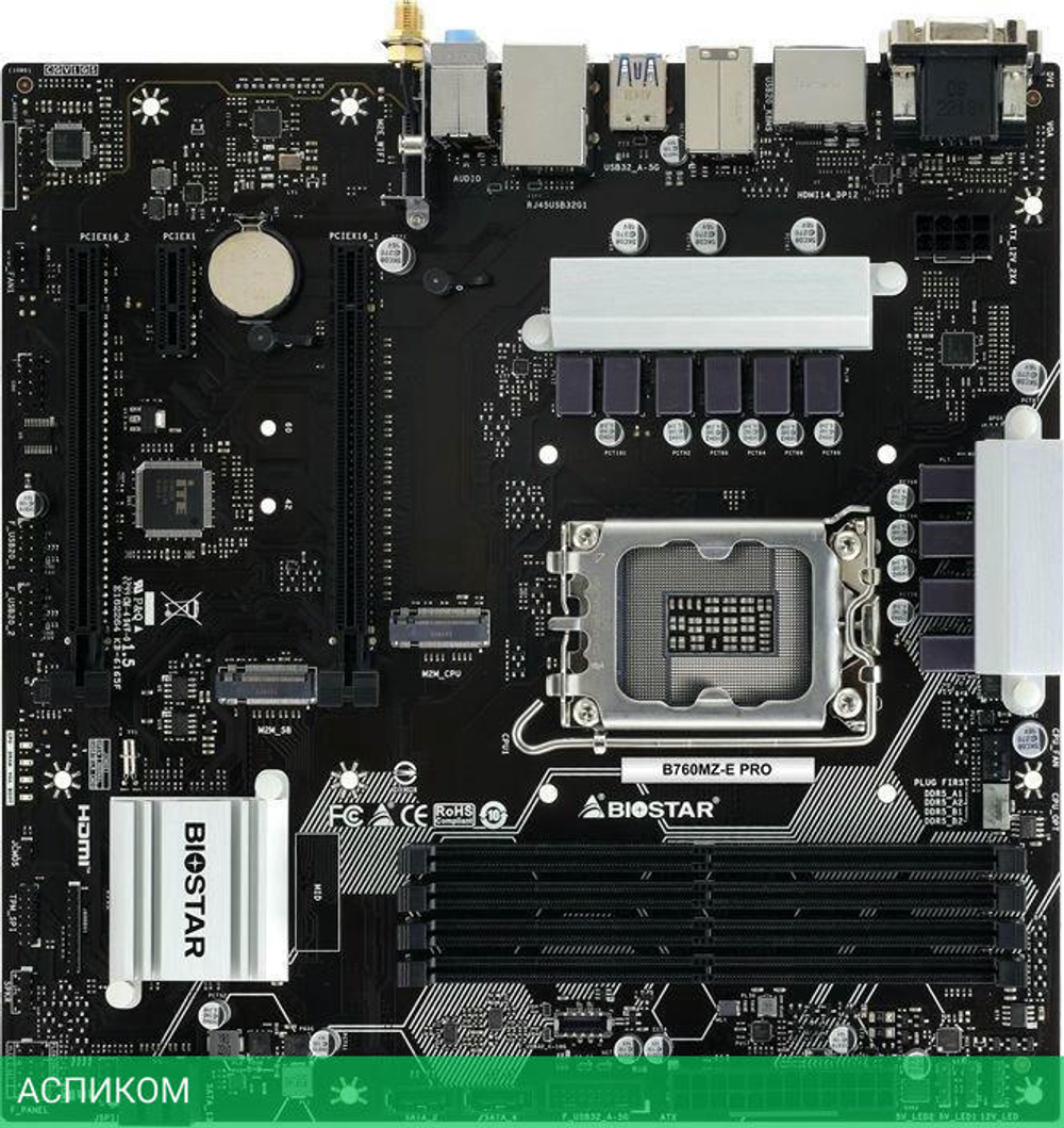 Материнская плата Biostar B760MZ-E Pro Ver. 6.0