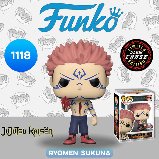 Фигурка Funko POP! Animation Jujutsu Kaisen Ryomen Sukuna with Heart w/(GW) Chase (Exc) (1118) 62648