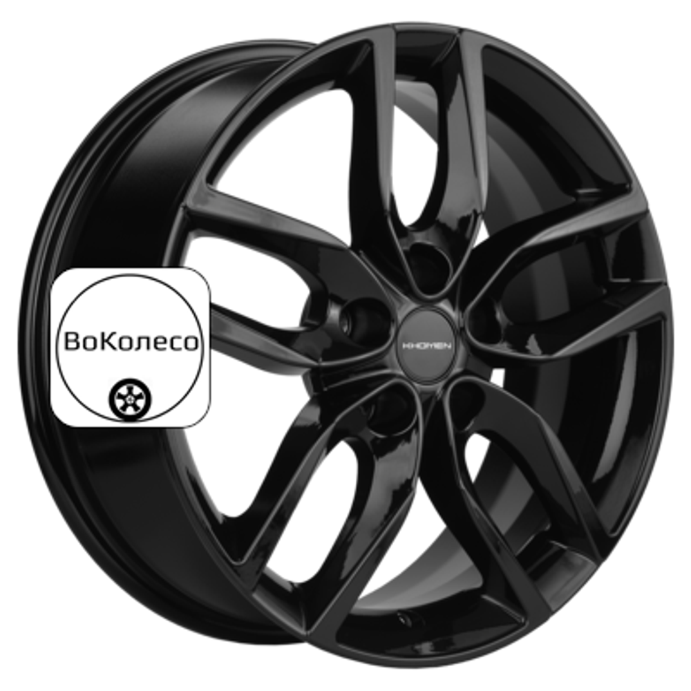 6,5x17/5x114,3 ET37 D66,5 KHW1708 (Jolion) Black Khomen Wheels