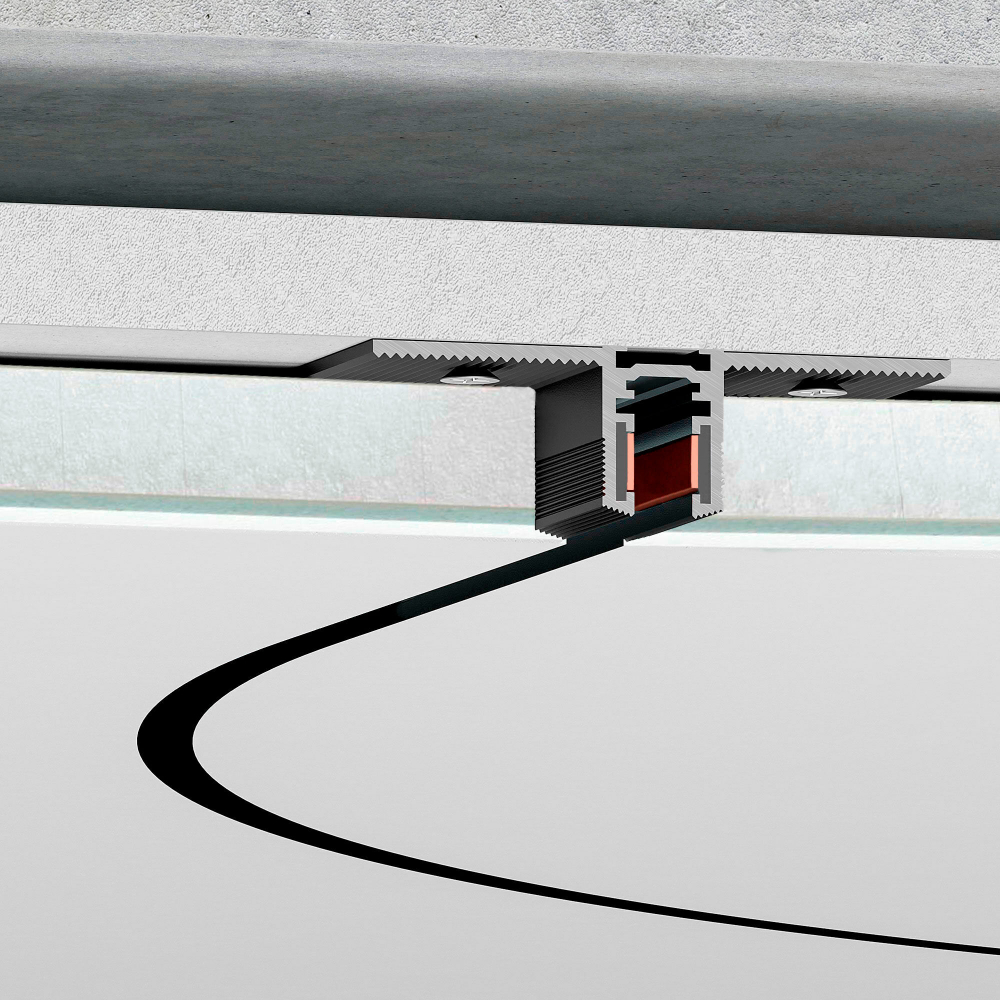 Шинопровод магнитный встраиваемый под ГКЛ 12,5мм Elektrostandard Mini Magnetic 85220/00 Ø900