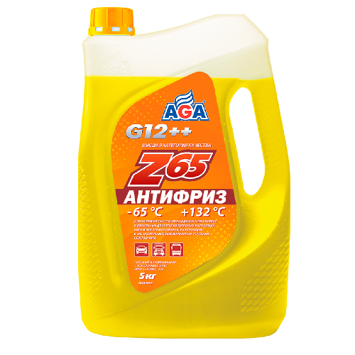 ОЖ Антифриз готовый AGA Z-65 G12++ желтый (5кг)