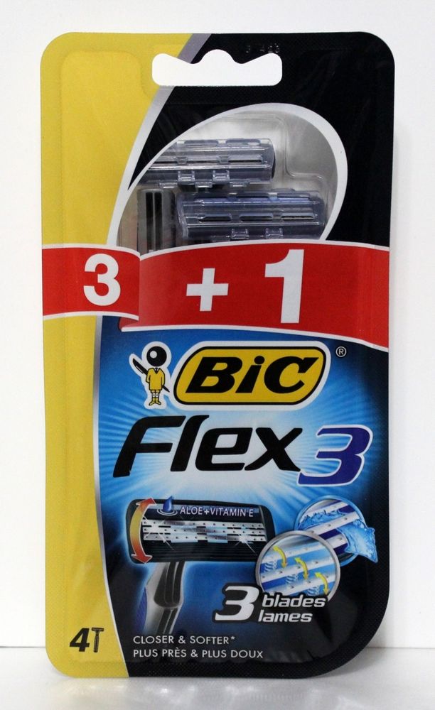 Bic одноразовые станки Bic Flex-3 3+1 шт