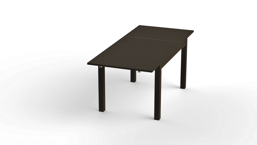 Стол Вардинг М обеденный раскладной 120(180)х74х70 шпон (ясень черный)