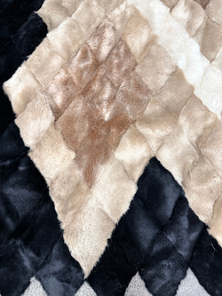 Покрывало меховое ковер из шкуры овчины