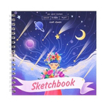 Скетчбук Миленд, формат А6, 40 листов, крафтовая бумага с льном, серия "Девочка"