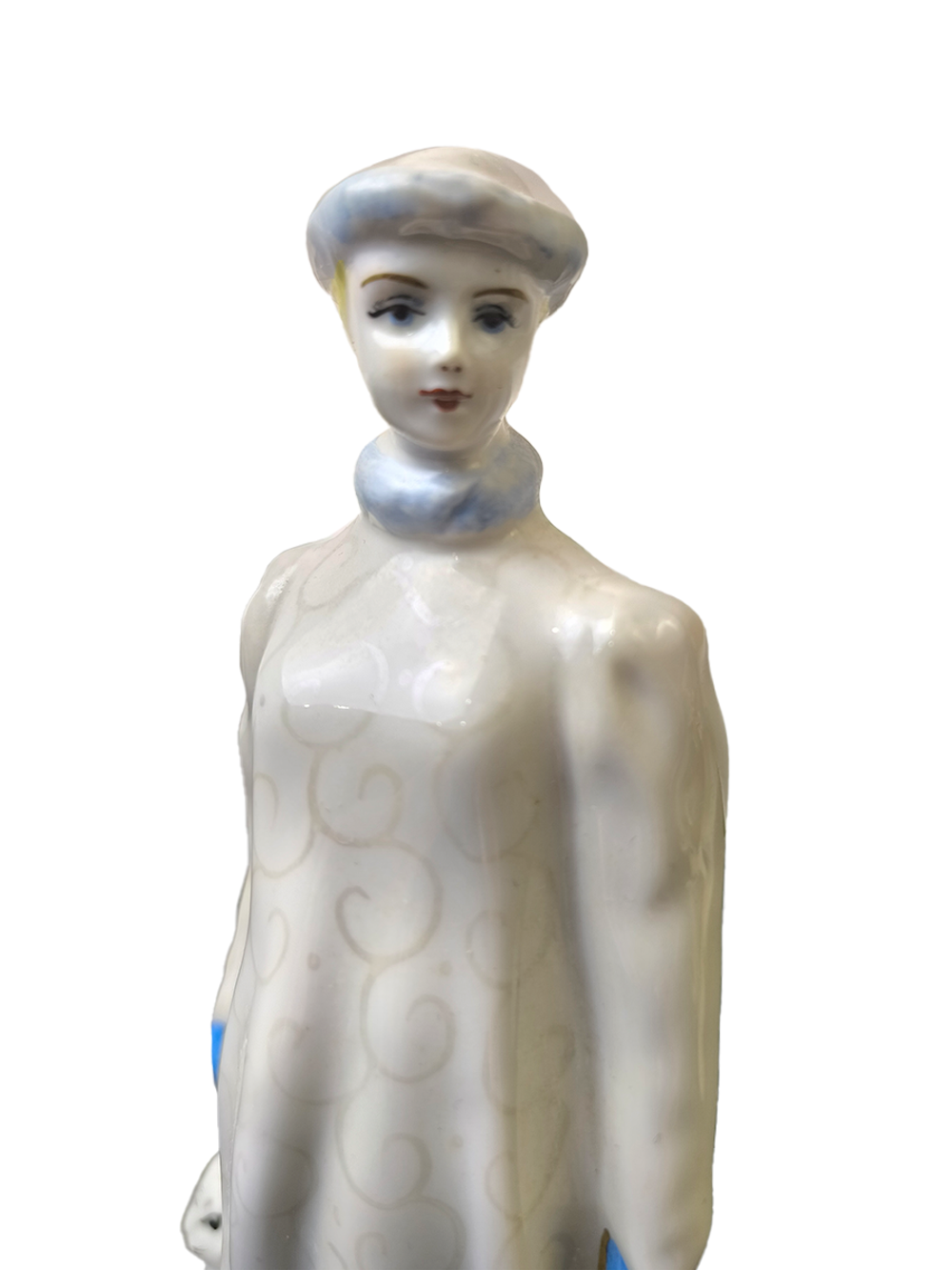 Фарфоровая статуэтка "Снегурочка с зайцем" Барановка