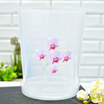 Горшок для орхидеи Декор 3,5л с поддоном (прозрачный)