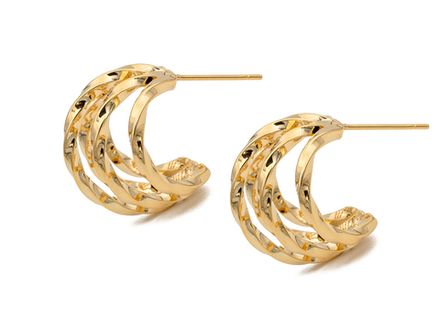 Серьги-кольца Витые