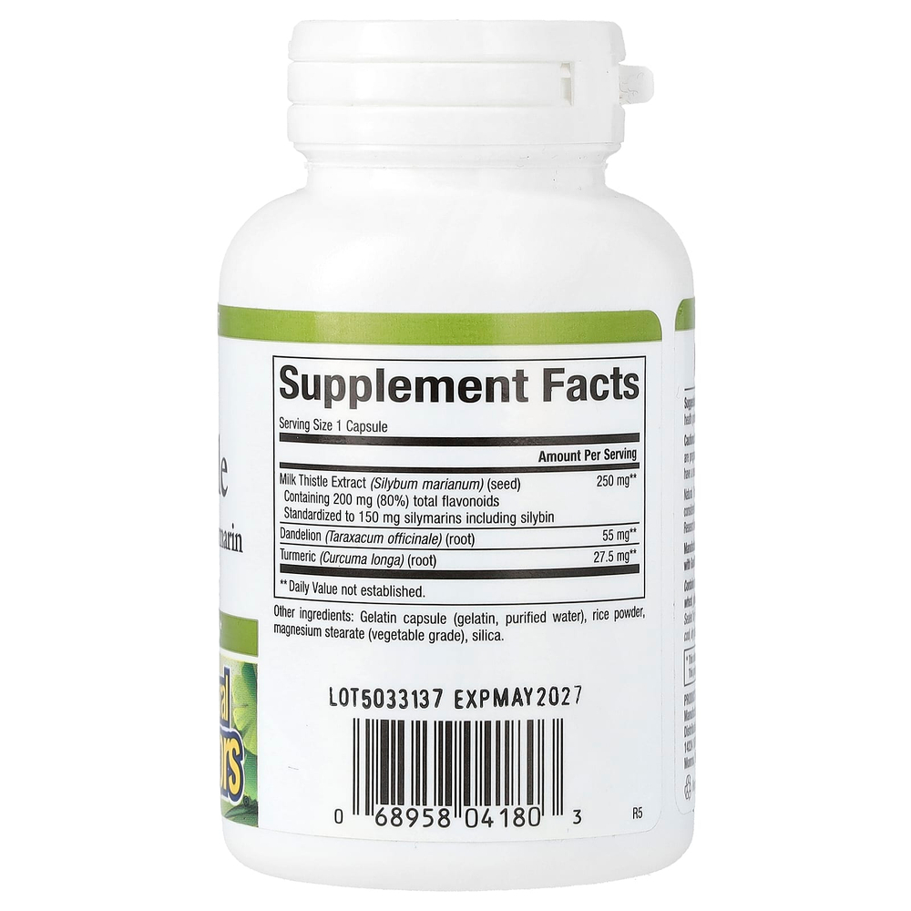 Natural Factors, Herbal Factors, расторопша, 250 мг, 60 капсул