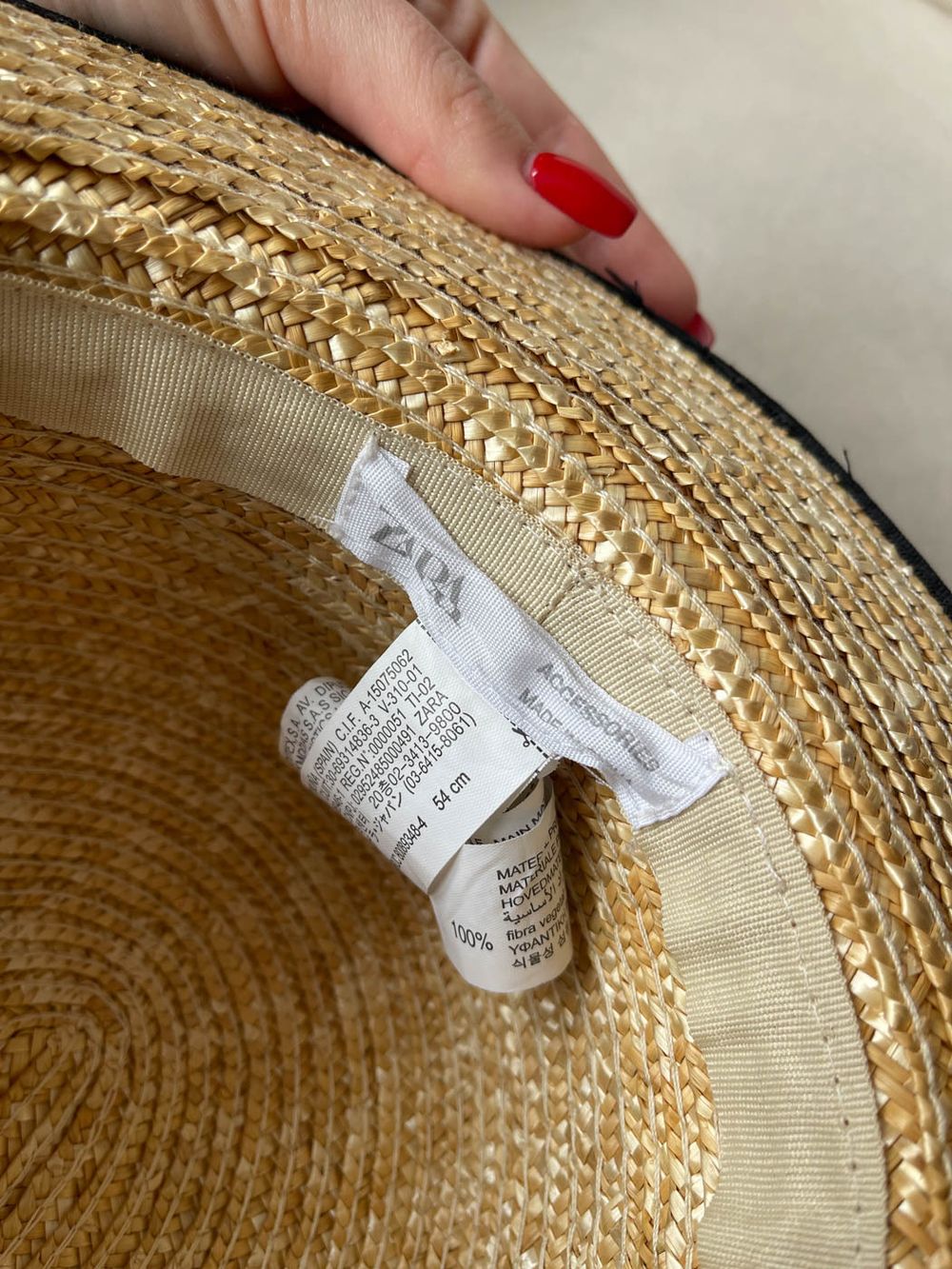 Шляпа соломенная Zara