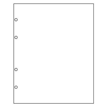 Лист промежуточный (разделитель) формат Optima (200х250 мм), белый