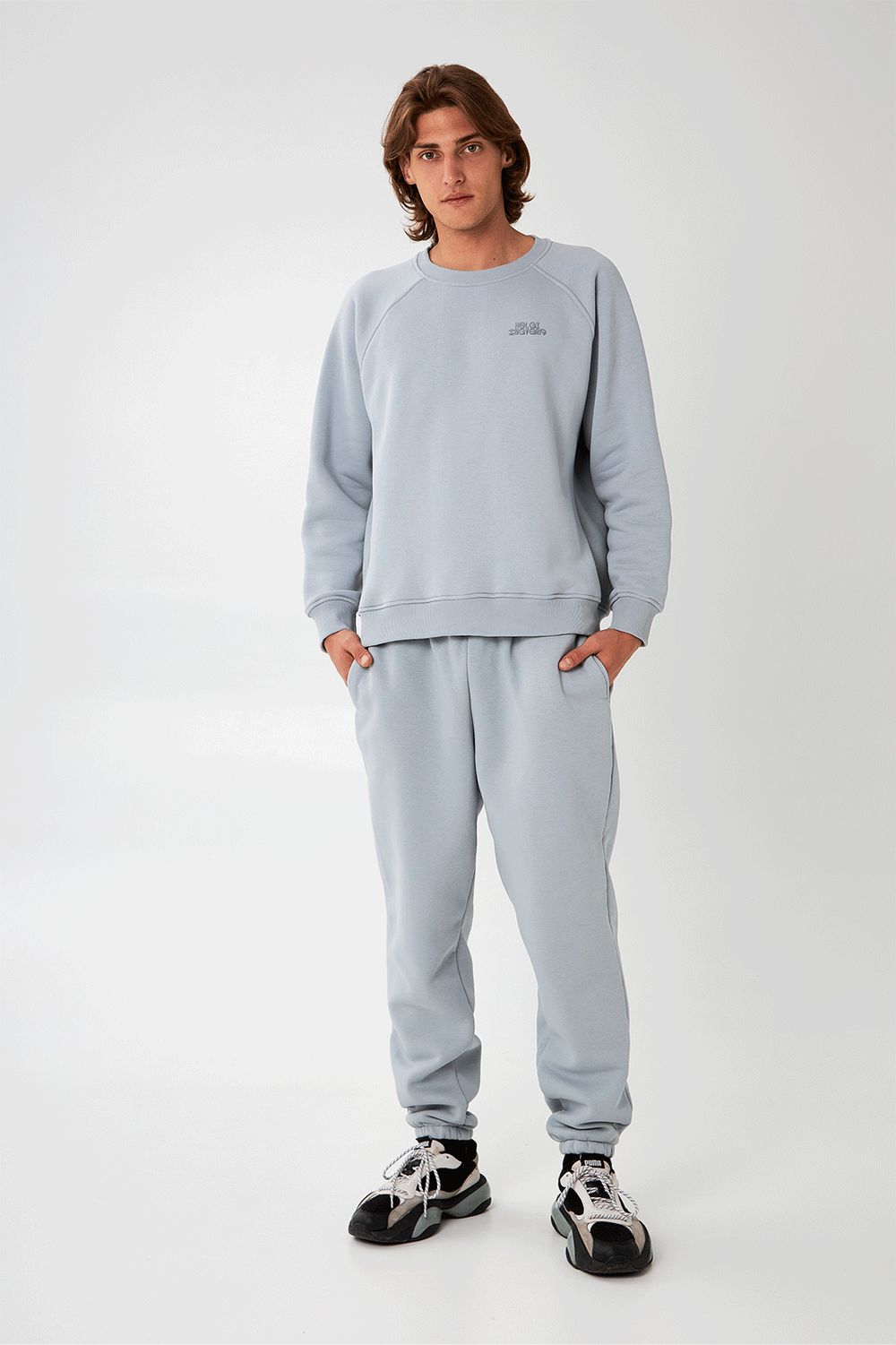 Толстовка Свитшот Helgi Ingvarr Серая