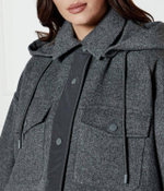 Хлопковая куртка OSSOLA wełnianą Weekend MaxMara - графитовый(154810116)