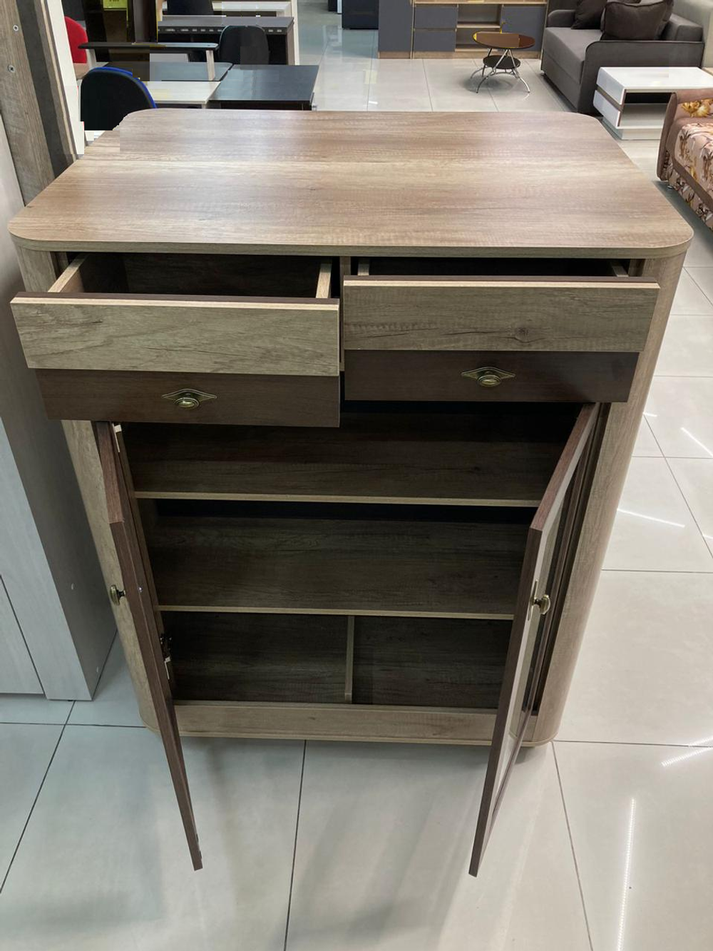 Шкаф комб 34.08-02 Фантазия дуб каньон/дуб кальяри