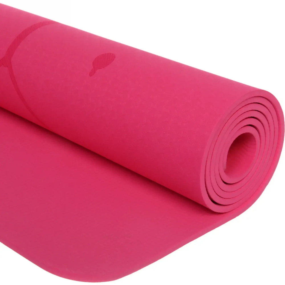 Коврик для йоги «Мандала» 183*61*06 см (ТРЕ), розовый
