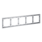 Рамка пластиковая VOLTUM S70 на 5 постов, (серый)