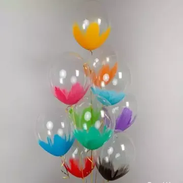 Воздушный шар " Браш 12", надутый гелием