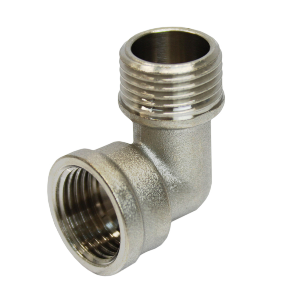 Уголок 1/2'' вн/нар  с ограничением никель