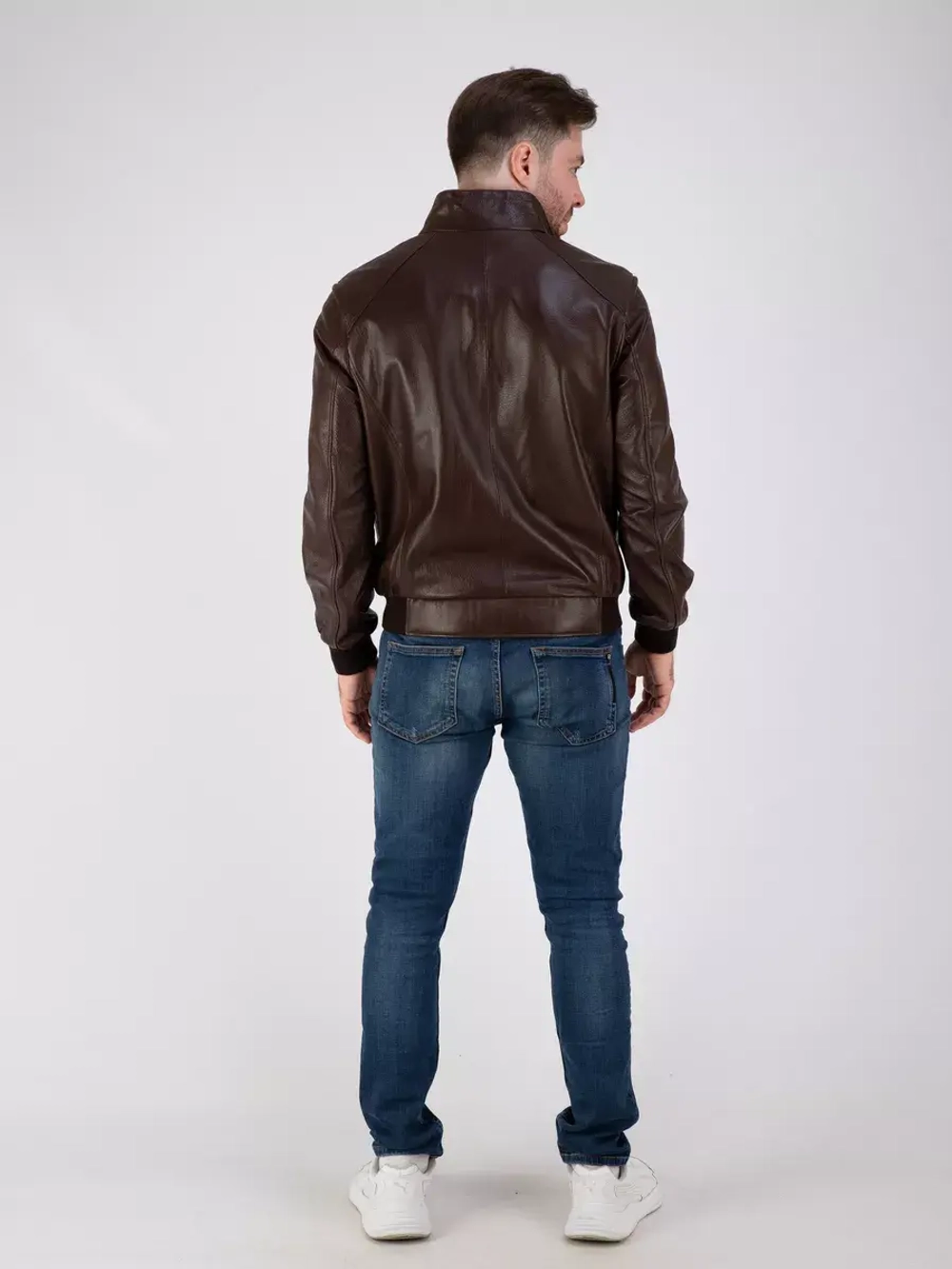 Куртка кожаная из натуральной кожи демисезон