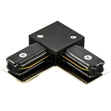 Коннектор L-образный для однофазного шинопровода 502127 черный Barra Lightstar