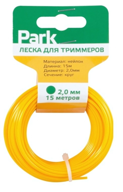 Леска для триммера КРУГ, d-2 мм, дл-15м,