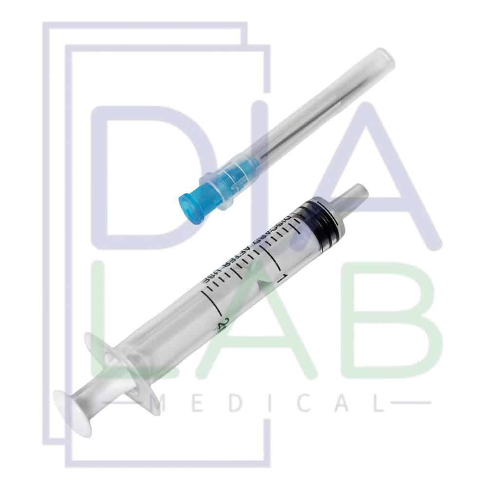 Шприцы 2 мл 100 шт инъекционный одноразовый с иглой 23G (0,6х30 мм) стерильный