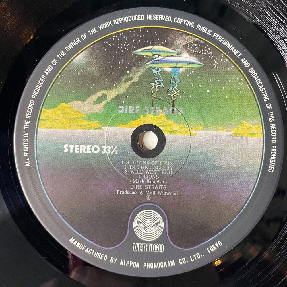 Винтажная виниловая пластинка LP Dire Straits (Japan 1978) (Obi) Sultans Of Swing RJ-7541